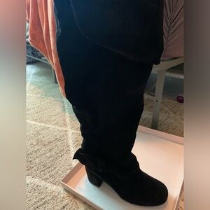 Black Knee High Boots